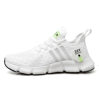 Breathable running shoes with lightweight mesh surface