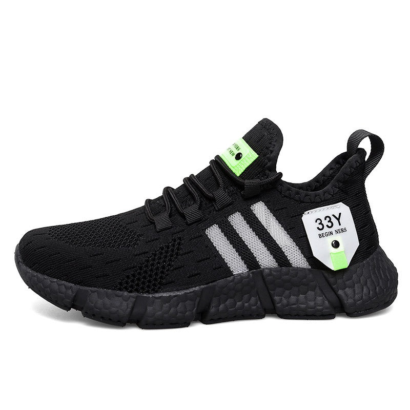 Breathable running shoes with lightweight mesh surface